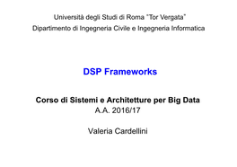 DSP Frameworks