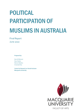 Political Participation of Muslims in Australia