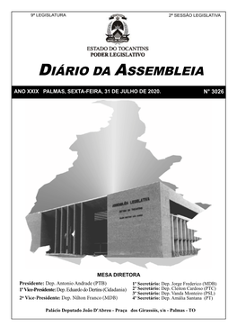 Diário Nº 3026 De 31 De Julho De 2020