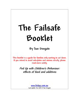 Failsafe Booklet