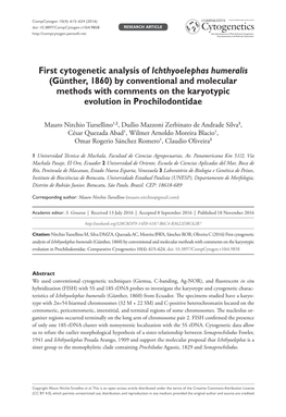 First Cytogenetic Analysis of Ichthyoelephas