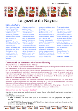 La Gazette Du Nayrac N°11