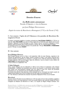 Dossier Hippolyte Et Aricie