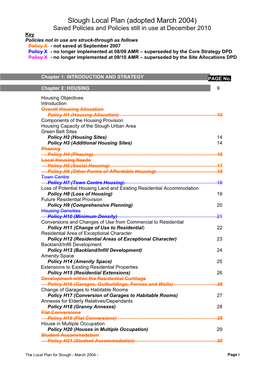 Slough Local Plan (Adopted March 2004)