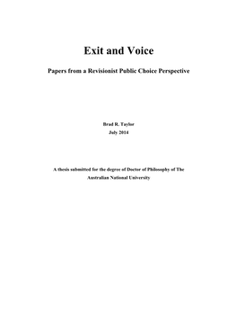 Exit and Voice