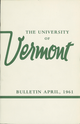 1960-1961 Undergraduate Catalogue