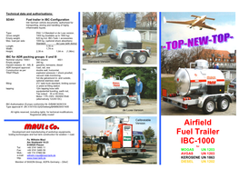 Airfield Fuel Trailer IBC-1000