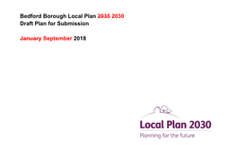 Bedford Borough Local Plan 2035 2030 Draft Plan for Submission