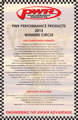 2013 Winners Circle Poster 4