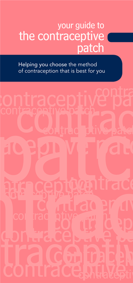 Contraceptive Patch