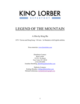 Legend of the Mountain