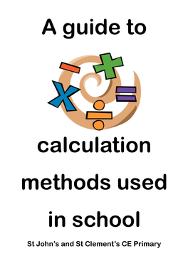A Guide to Calculation Methods Used in School