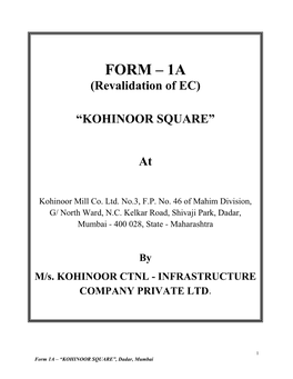 Kohinoor Square”Square”