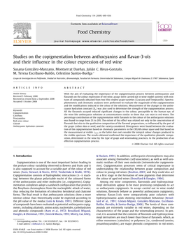 Studies on the Copigmentation Between Anthocyanins and Flavan-3