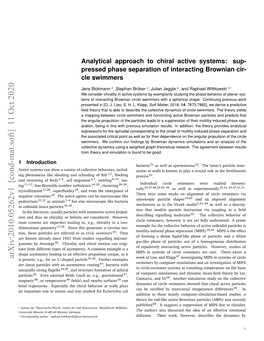 Analytical Approach to Chiral Active Systems: Suppressed Phase