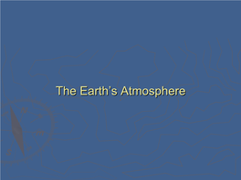 The Earth's Atmosphere