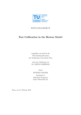 Fast Calibration in the Heston Model