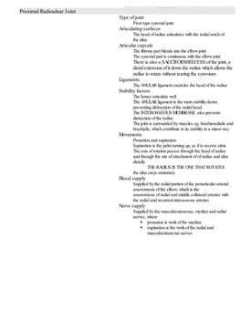 Proximal Radioulnar Joint