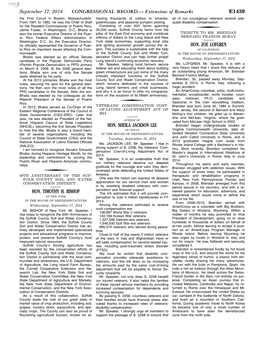 CONGRESSIONAL RECORD— Extensions Of