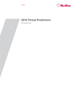 2010 Threat Predictions by Mcafee Labs