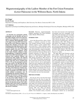 Magnetostratigraphy of the Ludlow Member of the Fort Union Formation (Lower Paleocene) in the Williston Basin, North Dakota