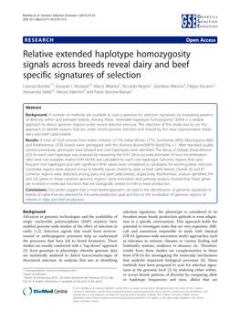 Relative Extended Haplotype Homozygosity Signals Across