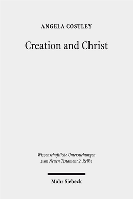 Creation and Christ