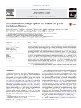 Suggate Etal 2014 Palawan.Pdf