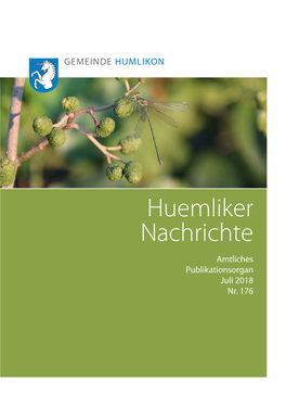 Huemliker Nachrichte Amtliches Publikationsorgan Juli 2018 Nr