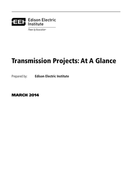 Transmission Projects: at a Glance