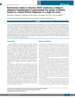 Brentuximab Vedotin in Refractory CD30+ Lymphomas