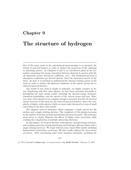 The Structure of Hydrogen