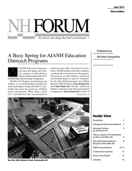 A Busy Spring for AIANH Education Outreach Programs