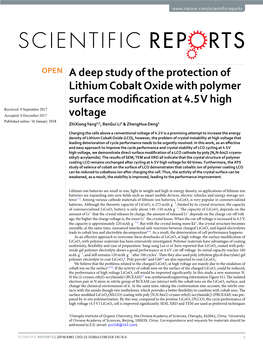 A Deep Study of the Protection of Lithium Cobalt Oxide with Polymer