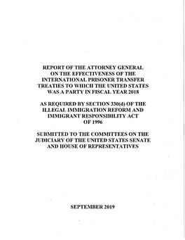 Report of the Attorney General on The