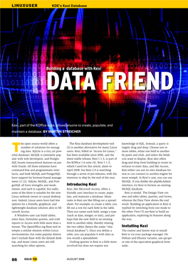 Building a Database with Kexi Hypermania2, 123RF DATA FRIEND