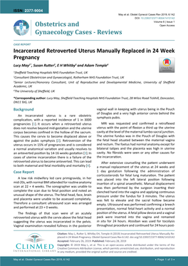 Incarcerated Retroverted Uterus Manually Replaced in 24 Week