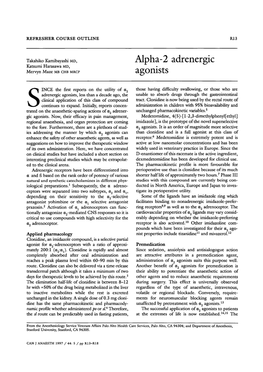 Alpha-2 Adrenergic Agonists R15