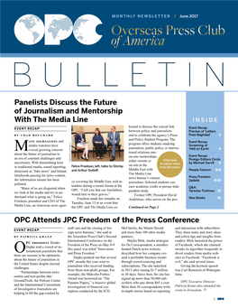 OPC Attends JPC Freedom of the Press Conference Panelists