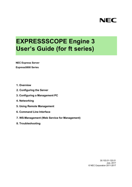 EXPRESSSCOPE Engine 3 User's Guide