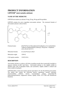 Atorvastatin Calcium)