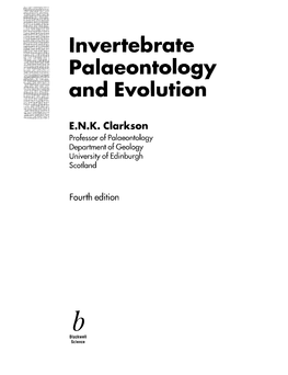 Invertebrate-Paleontology-By-Clarkson.Pdf