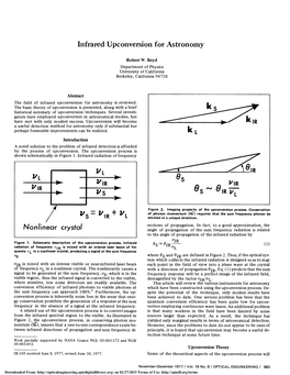 Infrared Upconversion for Astronomy