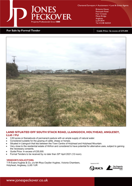 Further Information on Land Situated Off South Stack Road