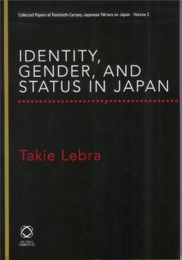 Identity, Gender, and Status in Japan 00 Prelims TL:Layout 1 8/5/07 16:20 Page Ii