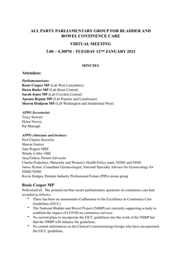 Download the Virtual Meeting Minutes – 12Th January 2021 (PDF)