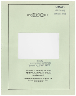 Apollo 16 (Descartes) Landing Site Road Log