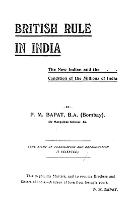 British Rule 'In India