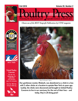 UPC Fall 2010 Poultry Press