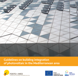 Guidelines on Building Integration of Photovoltaic in the Mediterranean Area